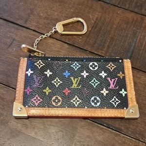 Louis Vuitton LV Monogram Multicolor Pochette Cles Key Pouch
